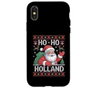 Ho Ho Holland Santa Claus Xmas Netherlands Ugly Christmas Custodia per iPhone X/XS