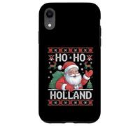 Ho Ho Holland Santa Claus Xmas Netherlands Ugly Christmas Custodia per iPhone XR
