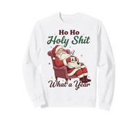 Ho Ho Holy Shit What a Year Funny Christmas Santa Felpa