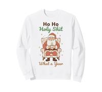Ho Ho Holy Shit What a Year Funny Christmas Santa Felpa
