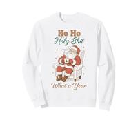 Ho Ho Holy Shit What a Year Funny Christmas Santa Felpa