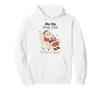 Ho Ho Holy Shit What a Year Funny Christmas Santa Felpa con Cappuccio