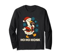 Ho Ho Honk Silly Goose Christmas Funny Meme Donne Uomini Bambini Maglia a Manica