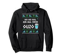 Ho Ho, prendimi Un Brutto Vestito Natalizio con Ouzo Felpa con Cappuccio