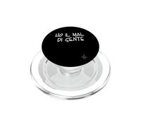 Ho il mal di gente | Marca dolceSenso URBAN testo bianco PopSockets PopGrip per MagSafe