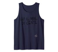 Ho Il Mal di Gente | Marca dolceSenso Urban Testo Nero Canotta