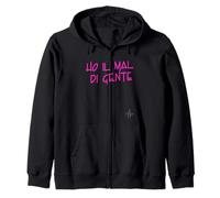 Ho Il Mal di Gente | Marca dolceSenso Urban Testo Rosa Felpa con Cappuccio