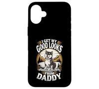 Ho il mio bell'aspetto da papà Black Shiba Inu Dog Lover Custodia per iPhone 16 Plus