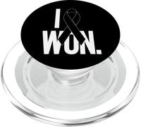 Ho indossato la consapevolezza del melanoma del nastro nero PopSockets PopGrip per MagSafe