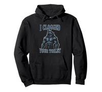 Ho intasato Il Tuo Bagno Unhinged Alpha Wolf Funny Brainrot Felpa con Cappuccio