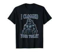 Ho intasato Il Tuo Bagno Unhinged Alpha Wolf Funny Brainrot Maglietta