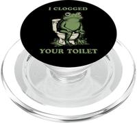 Ho intasato la tua rana da toilette Funny Brainrot PopSockets PopGrip per MagSafe