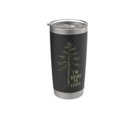 Ho intenzione di lasciare albero escursionismo natura foresta campeggio escursionista Bicchiere termico in acciaio inox doppia parete