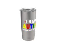 Ho l"autismo Quali sono i tuoi superpoteri Consapevolezza dell"autismo Bicchiere termico in acciaio inox doppia parete