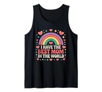 Ho la migliore mamma del mondo Rainbow per bambine e bambine Canotta