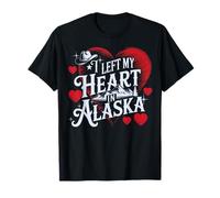 Ho lasciato il mio cuore in Alaska Western Cowboy Hat Mountain Maglietta