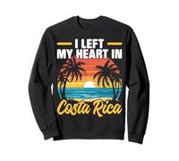 Ho Lasciato Il Mio Cuore in Costa Rica Vacanze Viaggi Cost Rica Felpa