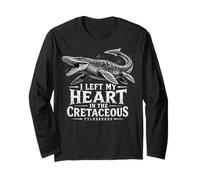Ho Lasciato Il Mio Cuore nel Cretaceo Tylosaurus Rex Mosasaur Maglia a Manica