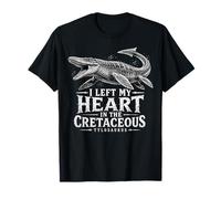 Ho Lasciato Il Mio Cuore nel Cretaceo Tylosaurus Rex Mosasaur Maglietta