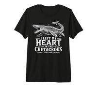 Ho Lasciato Il Mio Cuore nel Cretaceo Tylosaurus Rex Mosasaur Maglietta Premium
