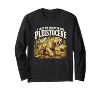Ho Lasciato Il Mio Cuore nel Pleistocene Smilodon Sabertooth Maglia a Manica