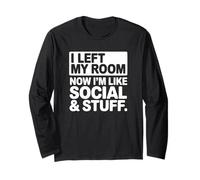 Ho Lasciato la mia Stanza Ora Sono Come Social & Roba Maglia a Manica