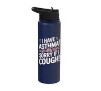 Ho l'asma Scusa se tossisco Stainless Steel Insulated Water Bottle