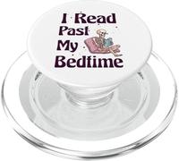 Ho letto dopo la mia ora di andare a letto Reading Skeleton Book Lover PopSockets PopGrip per MagSafe