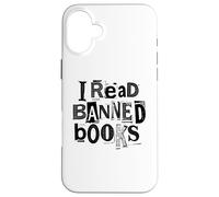 Ho letto libri vietati Biblioteca divertente Bookish Ransom Note Reader Custodia per iPhone 16 Plus