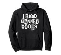 Ho Letto Libri vietati Biblioteca Divertente Bookish Ransom Note Reader Felpa con Cappuccio