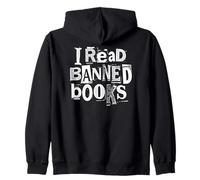 Ho Letto Libri vietati Biblioteca Divertente Bookish Ransom Note Reader Felpa con Cappuccio