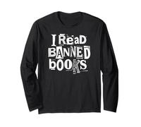 Ho Letto Libri vietati Biblioteca Divertente Bookish Ransom Note Reader Maglia a Manica