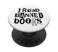 Ho letto libri vietati Biblioteca divertente Bookish Ransom Note Reader PopSockets PopGrip Adesivo