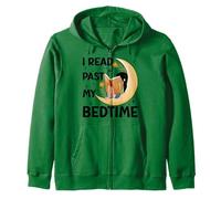 Ho letto oltre l'ora di andare a letto - Book Lovers Reader Reading Bookworm Felpa con Cappuccio