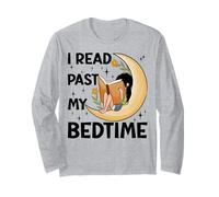Ho letto oltre l'ora di andare a letto - Book Lovers Reader Reading Bookworm Maglia a Manica