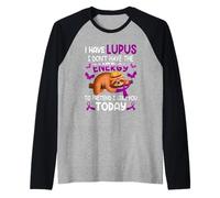 Ho Lupus Warrior Non ho il bradipo energetico per fingere Maglia con Maniche Raglan