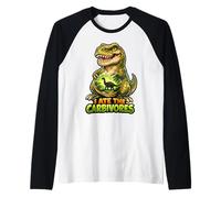 Ho Mangiato i carbivori Dino Keto Humor Maglia con Maniche Raglan