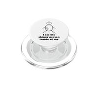 Ho mangiato la persona magra dentro di me Stickman Stick Figure PopSockets PopGrip per MagSafe