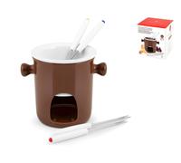 HO-Me Set per fonduta Marrone 1 persona(e) con 4 Forchettine