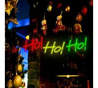 Ho Merry Christmas LED Neon Sign, decorazione da parete, luce LED, decorazione natalizia, per la decorazione della stanza delle feste
