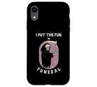 Ho messo il divertimento in FUN-ERAL (Dichiarazione umoristica nera e grafica) Custodia per iPhone XR