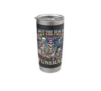 Ho messo il divertimento in Funeral Skeleton Party Rave Humor Bicchiere termico in acciaio inox doppia parete
