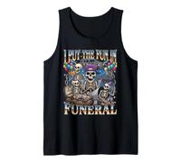 Ho Messo Il Divertimento in Funeral Skeleton Party Rave Humor Canotta