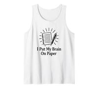 Ho Messo Il Mio Cervello sulla Carta Scrittore Giornalista Autore Canotta