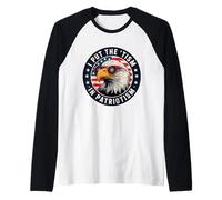 Ho Messo Il tismo nel Patriottismo Aquila con Occhiali da Sole Maglia con Maniche Raglan