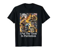 Ho Messo Il tismo nel Patriottismo Sasquatch Bigfoot Biker Maglietta