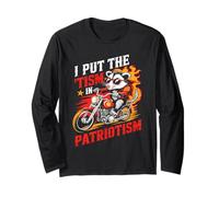 Ho Messo Il Tismo Nell'opossum Patriottismo in Moto Maglia a Manica
