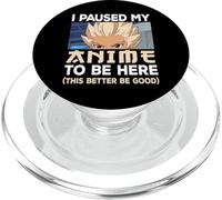 Ho messo in pausa il mio anime per essere qui Giappone Kawaii Otaku Manga Lover PopSockets PopGrip per MagSafe