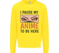 Ho Messo In Pausa Il Mio Anime Per Essere Qui Maglione Divertente Per Bambini