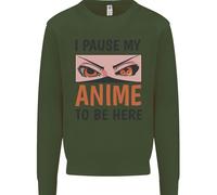 Ho Messo In Pausa Il Mio Anime Per Essere Qui Maglione Divertente Per Bambini